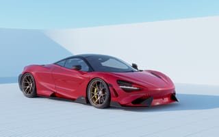 Картинка McLaren, Макларен, McLaren 765LT, 765LT, CGI, машины, машина, тачки, авто, автомобиль, транспорт, красный