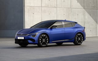 Картинка Kia, Киа, EV6, 2024, машины, машина, тачки, авто, автомобиль, транспорт, синий