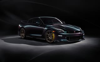 Картинка Nissan, Ниссан, GT-R, T-Spec, Takumi Edition, 2024, машины, машина, тачки, авто, автомобиль, транспорт, черный