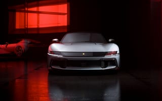 Картинка Ferrari, Феррари, Ferrari 12Cilindri, 12Cilindri, 2024, люкс, дорогая, машины, машина, тачки, авто, автомобиль, транспорт, вид спереди, спереди, ночь