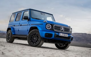 Картинка Mercedes Benz, Mercedes-Benz, Mercedes, Мерседес, G 580, машины, машина, тачки, авто, автомобиль, транспорт, внедорожник, джип, гора, синий