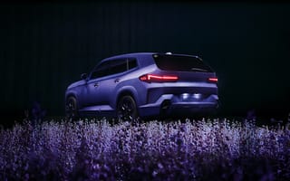 Картинка BMW, Mystique Allure, бмв, машины, машина, тачки, авто, автомобиль, транспорт, луг, фиолетовый, ночь, цветок, лаванда