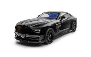 Картинка Rolls-Royce, Роллс Ройс, Mansory, Spectre, 2024, машины, машина, тачки, авто, автомобиль, транспорт, черный