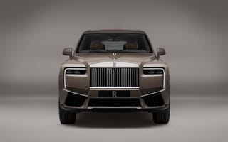 Картинка Rolls-Royce Cullinan, Rolls-Royce, Роллс Ройс, Cullinan, Куллинан, Каллинан, кроссовер, машины, машина, тачки, авто, автомобиль, транспорт, вид спереди, спереди, серебристый