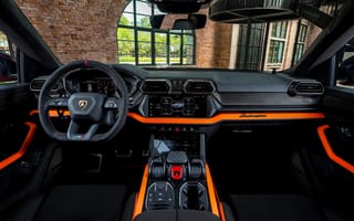 Картинка Lamborghini Urus, Lamborghini, Ламборджини, Ламборгини, Urus, SE, 2024, кроссовер, спорткар, машины, машина, тачки, авто, автомобиль, транспорт, руль, салон