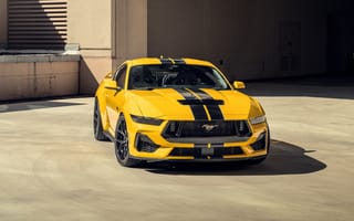 Картинка Ford Mustang, Форд Мустанг, Ford, Форд, Mustang, Мустанг, машины, машина, тачки, авто, автомобиль, транспорт, желтый