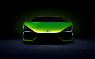 Картинка Lamborghini Revuelto, Lamborghini, Ламборджини, Ламборгини, Revuelto, спорткар, суперкар, люкс, дорогая, машины, машина, тачки, авто, автомобиль, транспорт, вид спереди, спереди, зеленый