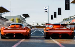 Картинка Genesis, X Gran, 2024, машины, машина, тачки, авто, автомобиль, транспорт, спорткар, спортивный, дорога, скорость, быстрый, спорт, оранжевый