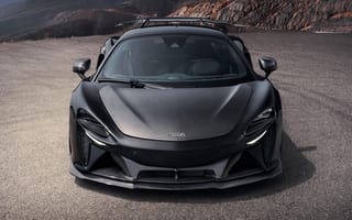 Картинка McLaren Artura, McLaren, Макларен, Artura, Novitec, спорткар, машины, машина, тачки, авто, автомобиль, транспорт, спортивный, вид спереди, спереди, черный
