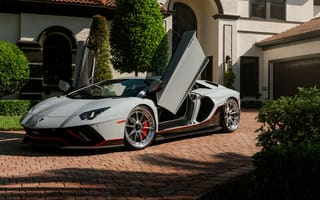 Картинка Lamborghini Aventador, Lamborghini, Ламборджини, Ламборгини, Aventador, люкс, дорогая, спорткар, машины, машина, тачки, авто, автомобиль, транспорт, серый