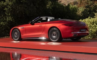 Картинка Mercedes-Maybach, Mercedes Maybach, Mercedes, Мерседес, Maybach, Майбах, SL 680, машины, машина, тачки, авто, автомобиль, транспорт, кабриолет, красный