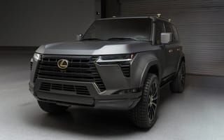 Картинка Lexus, Лексус, GX 550, люкс, дорогая, современная, машины, машина, тачки, авто, автомобиль, транспорт, внедорожник, джип, серый, черно-белый, черный, монохром, монохромный