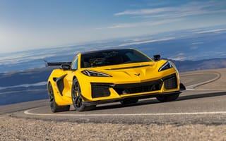 Картинка Chevrolet Corvette, Chevrolet, Шевроле, Шевроле Корвет, Corvette, спорткар, машины, машина, тачки, авто, автомобиль, транспорт, желтый