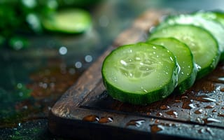 Картинка огурец, овощ, фрукты, фрукт, роса, влажный, капли, вода, брызги, всплеск, зеленый