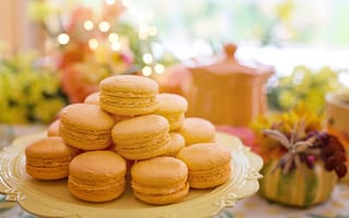 Картинка макарун, десерт, сладкий, сладости, еда