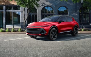 Картинка Chevrolet, Шевроле, Equinox, EV 3RS, 2024, машины, машина, тачки, авто, автомобиль, транспорт, кроссовер, красный