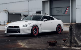 Картинка Nissan, Ниссан, GT-R, машины, машина, тачки, авто, автомобиль, транспорт, белый