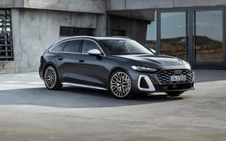 Картинка Audi, Ауди, S5, Avant, 2024, машины, машина, тачки, авто, автомобиль, транспорт, черный