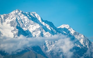Картинка горы, гора, природа, облака, туча, облако, тучи, небо, туман, дымка