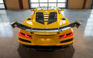 Картинка Chevrolet Corvette, Chevrolet, Шевроле, Шевроле Корвет, Corvette, ZR1, спорткар, машины, машина, тачки, авто, автомобиль, транспорт, купе, желтый