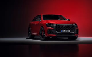 Картинка Audi, Ауди, RS, Q8, 2024, машины, машина, тачки, авто, автомобиль, транспорт, красный