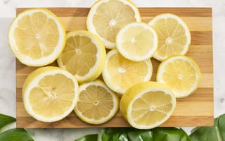 Картинка лимон, цитрус, фрукт, кислый, фрукты, ломтик