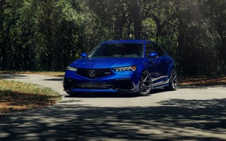 Картинка Acura, Акура, Integra, Type S, машины, машина, тачки, авто, автомобиль, транспорт, лес, деревья, дерево, природа, синий