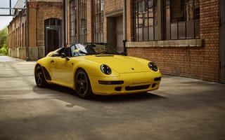 Картинка Porsche 911, Порше 911, Porsche, Порше, 2024, машины, машина, тачки, авто, автомобиль, транспорт, кабриолет, спорткар, спортивный, желтый