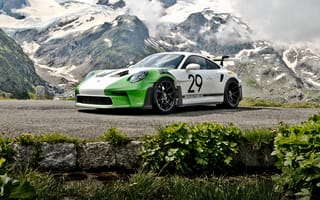 Картинка Porsche 911, Порше 911, Porsche, Порше, GT3 RS, машины, машина, тачки, авто, автомобиль, транспорт, гора