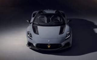 Картинка Maserati, Мазерати, MC20, Cielo, 2024, машины, машина, тачки, авто, автомобиль, транспорт, спорткар, спортивный, кабриолет, вид спереди, спереди