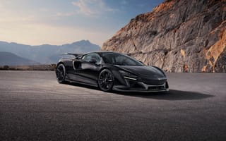 Картинка McLaren Artura, McLaren, Макларен, Artura, спорткар, машины, машина, тачки, авто, автомобиль, транспорт, спортивный, гора, скала, черный