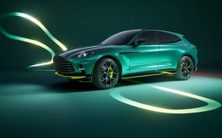 Картинка Aston Martin, Астон Мартин, спорткар, машины, машина, тачки, авто, автомобиль, транспорт, зеленый, кроссовер