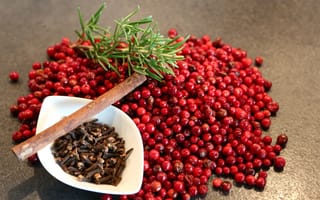 Картинка брусника, ягода, красный, розмарин, фрукты, фрукт
