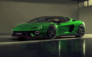 Картинка Lamborghini Temerario, Lamborghini, Ламборджини, Ламборгини, Temerario, спорткар, суперкар, дорогая, машины, машина, тачки, авто, автомобиль, транспорт, зеленый