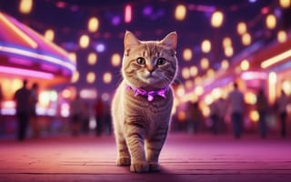 Картинка полосатый, кот, кошки, кошка, кошачьи, домашние, животные, AI Art, ИИ арт, цифровое, арт, сгенерированный, AI, ИИ