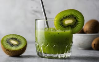 Картинка киви, фрукт, фрукты, смузи, полезный, напиток
