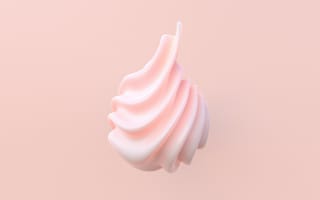 Картинка рендеринг, фигура, объем, 3д, 3d, розовый