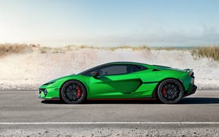 Картинка Lamborghini Temerario, Lamborghini, Ламборджини, Ламборгини, Temerario, спорткар, суперкар, дорогая, машины, машина, тачки, авто, автомобиль, транспорт, спортивный, вид сбоку, сбоку