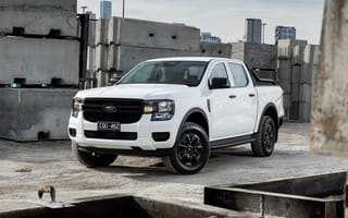 Картинка пикап, автомобиль, белый, Ford, город, строительство, дизайн