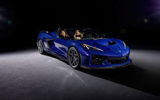Картинка автомобиль, спорткар, Кораvette, синий, кабриолет, дизайн, технология, роскошь