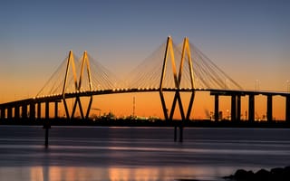 Картинка Мост Фреда Хартмана, штат Техас, США