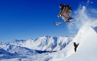 Картинка Катание на лыжах на горнолыжном курорте Ишгль, Австрия