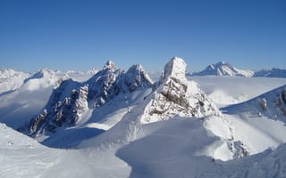 Картинка Альпы на горнолыжном курорте Сант Антон, Австрия
