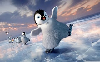 Картинка Пингвины из мультфильма