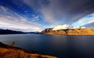 Обои Озеро Хавеа в Новой Зеландии