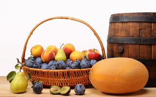 Картинка Корзина с фруктами