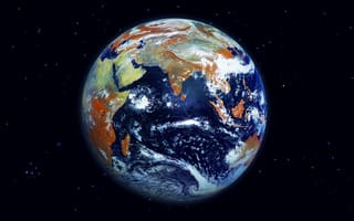 Картинка Вид на Землю из космоса