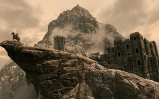 Картинка Замок в горах, игра The Elder Scrolls V Skyrim