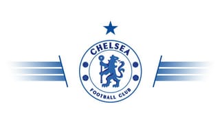 Картинка Футбольный клуб Челси, логотип голубой на белом