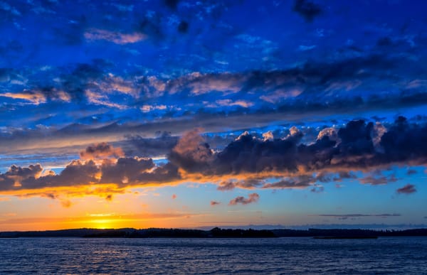 Обои Baltic Sea, Finland, Финляндия, облака, Балтийское море, закат